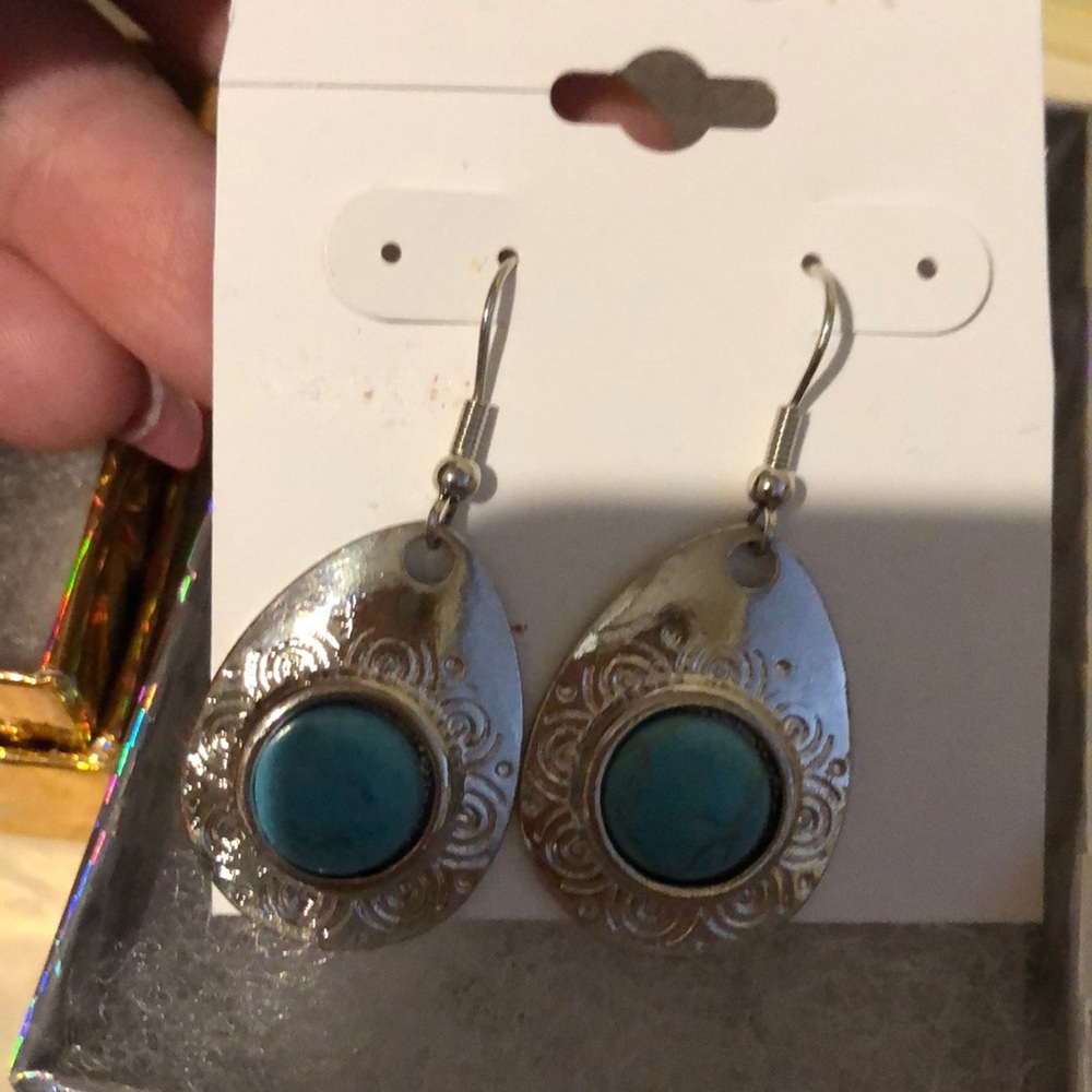 Silver earrings